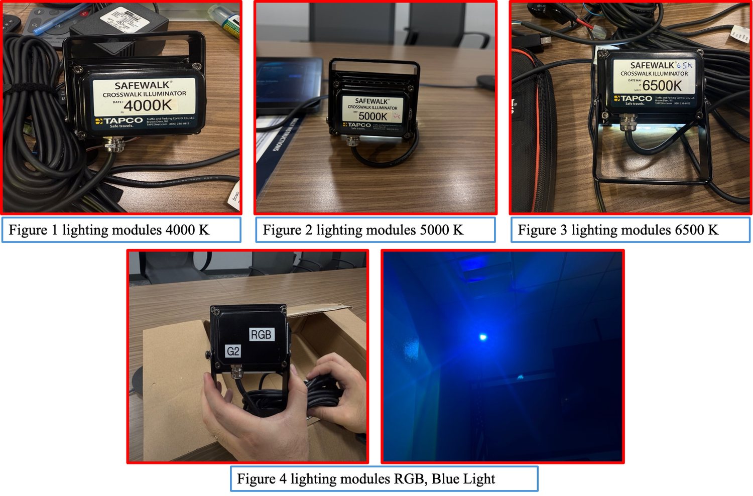 Prototype spectral configurations assembled for testing
